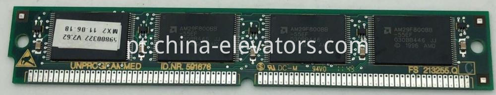 Schindler Elevator Mainboard Memory 591676